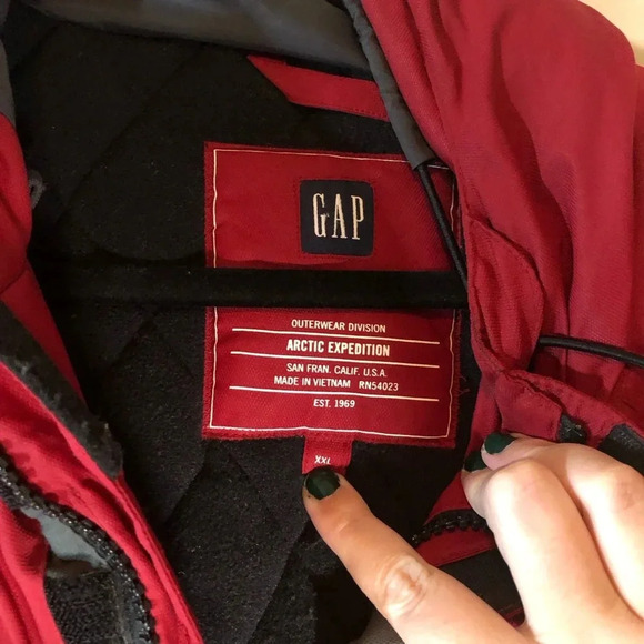 Men's Full Zip Hooded Jacket Artic Expedition Red Coat Great Condition Mens XXL - Picture 2 of 3